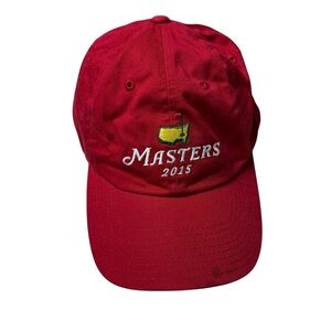 Masters hat baseball cap red 2016